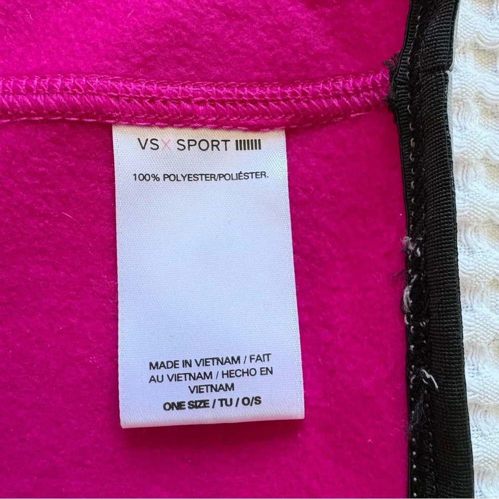 VSX Sport Pink Fleece Neck Gaiter Winter Running Ski Face Warmer One Size Pocket